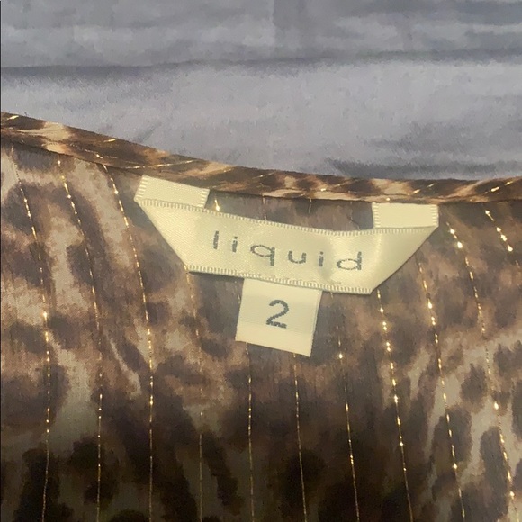 Silk Leopard print sheer top - Picture 4 of 8